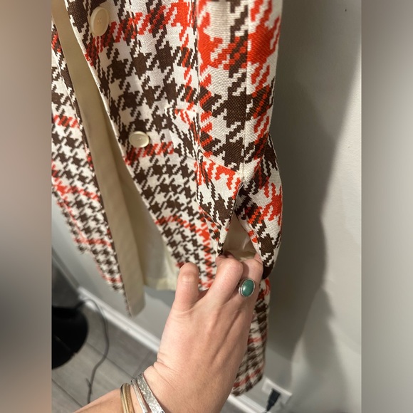 Leslie Faye Linen houndstooth button up dress - Picture 7 of 7